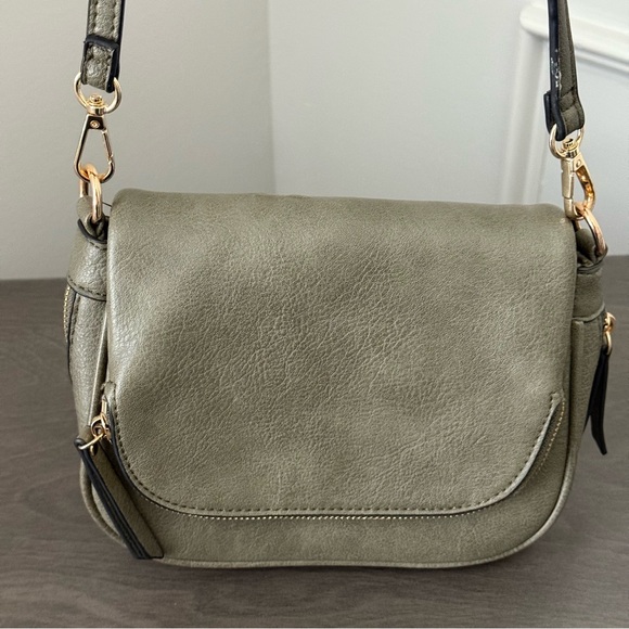 Olive Green Crossbody Handbag - Picture 1 of 12